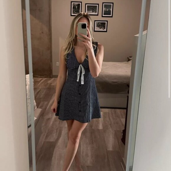 NWT Caroline Constas Mini Polkadot Dress ✨ - Picture 5 of 8